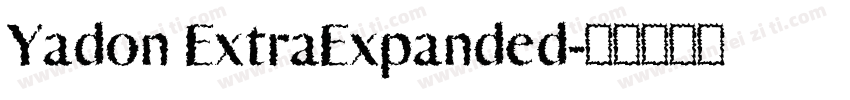 Yadon ExtraExpanded字体转换